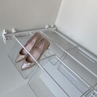 Plus - Shoe rack 6V - white - white - transparent polycarbonate 2